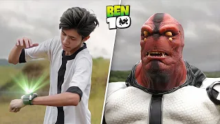 Ben 10's Four Arms Transformation | Four Arms vs. Siren Head in Real Life