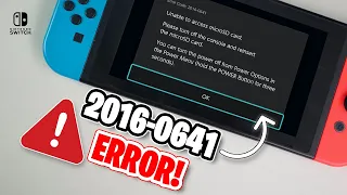 How to Fix Nintendo Switch Micro SD Card Error 2016-0641 SD Card Not Working Solution