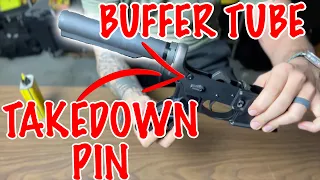 How To Instal A Buffer Tube And Takedown Pin On An AR15 armaspecusa