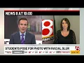 Brownsburg Indiana High School students pose for photo with racial slur