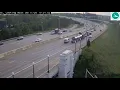 WATCH Driver stops in middle of I-670 near downtown Columbus causes crash