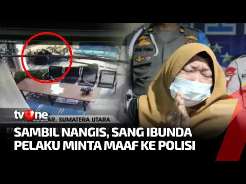 Detik-detik Wanita Seruduk Pintu SPKT Polres Siantar Hingga Hancur