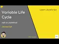 null vs undefined variable life cycle JavaScript Basics before Typescript node js - 2