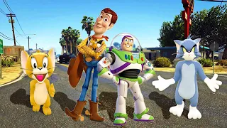 الكاوبوي والبطل الطائر في مشكلة طيران قراند 5 GTA 5 