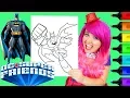 Coloring Batman DC Super Friends Coloring Page Prismacolor Colored Paint Markers KiMMi THE CLOWN