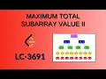 Maximum Total Subarray Value II - Leetcode 3691 Java Hindi Detailed Segment Tree Approach