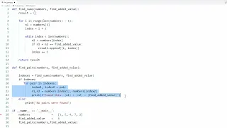 Python - Two-Sum Algorithm Find Pairs in Array with Target Sum