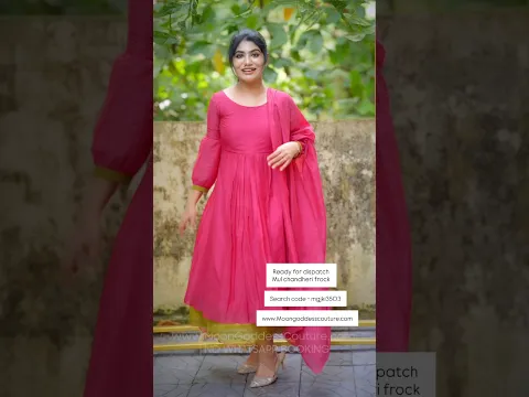#moongoddesscouture #moongoddessreview #mulchandheri #alinefrock @Moongoddesscouturemadebyanitha