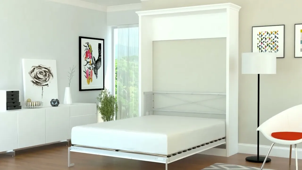 Alegra Queen Murphy Bed with 2 Storage Cabinets