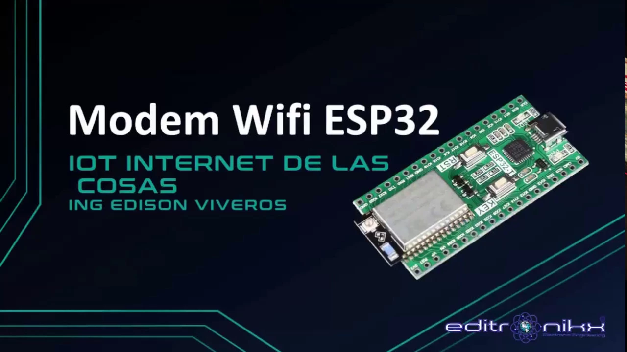 configuración Módulo ESP32 ( wifi- bluetooth 4.2) con arduino | editronikx