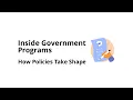How Government Programs Are Created
