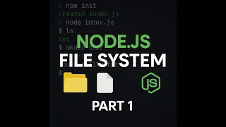 Node js File System fs Module Explained Part 1 Web Development Series