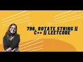796 Rotate String leetcode c
