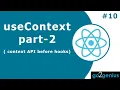 React Hooks - useContext Hook