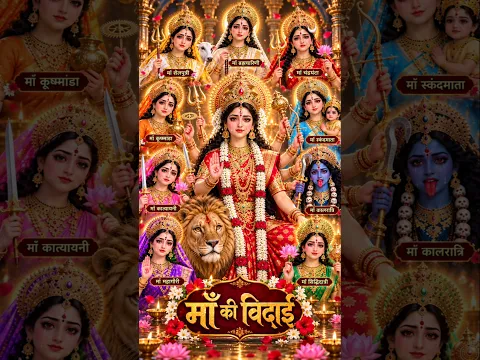 Emotional Farewell of 9 Forms of Maa Durga ๐ญ๐ #NavDurga #MaaDurga #Viral #shorts