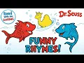 ONE FISH TWO FISH RED FISH BLUE FISH Dr Seuss Read Aloud Learn to Count Rhyme