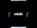 mkdir Make Directory
