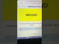 Most used google sheets formulas MROUND and excel trips follow please