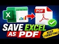 Save an Excel Sheet as PDF Keep Perfect Formatting Excel Tutorial
