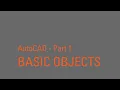 AutoCAD part 1 drawing objects LINE RECTANGLE CIRCLE ARC ELLIPSE PLINE POLYGON XLINE