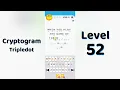 Cryptogram Tripledo Level 52 Solutions Logic Puzzle Game Mini Boss