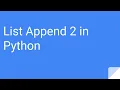 Python Practice Series 15 Beginners Level 1 Basic II List Append 2 Programming Exercises