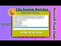how to use FileSystemWatcher in vb net itechsoftwareacademy Free Source Code