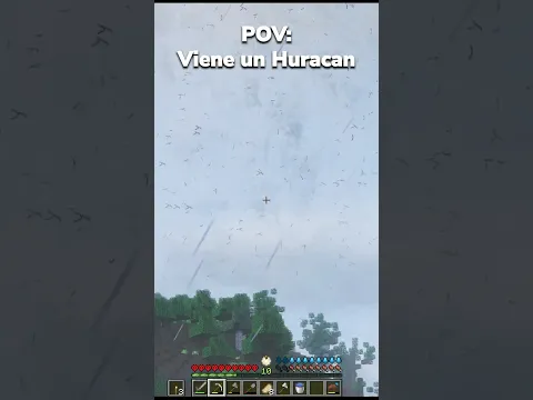 POV: Hay huracanes realistas en Minecraft 💀 #tioroca
