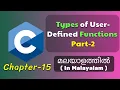 User-Defined Functions - Part-2 Basics Of C Programming