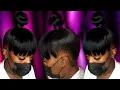 Top Knot Bun with Faux Chinese Bang