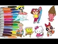 Summer Fun Coloring Book Pages Powerpuff Girls Hello Kitty Shopkins More Colouring For Kids