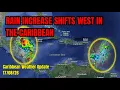Rain Increase Shifts West In the Caribbean Region 26