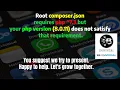 Root composer json requires php 7 0 but your php version 8 0 does not satisfy that requirement