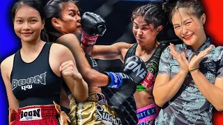 Download INSANE Women’s Kickboxing War 🥊😱 Stamp Fairtex vs. Supergirl MP3