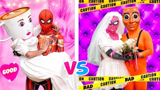 Spiderman Loses His Memory and Mistakes Ballerina Cappuccina for His True Love 💔🕷️
