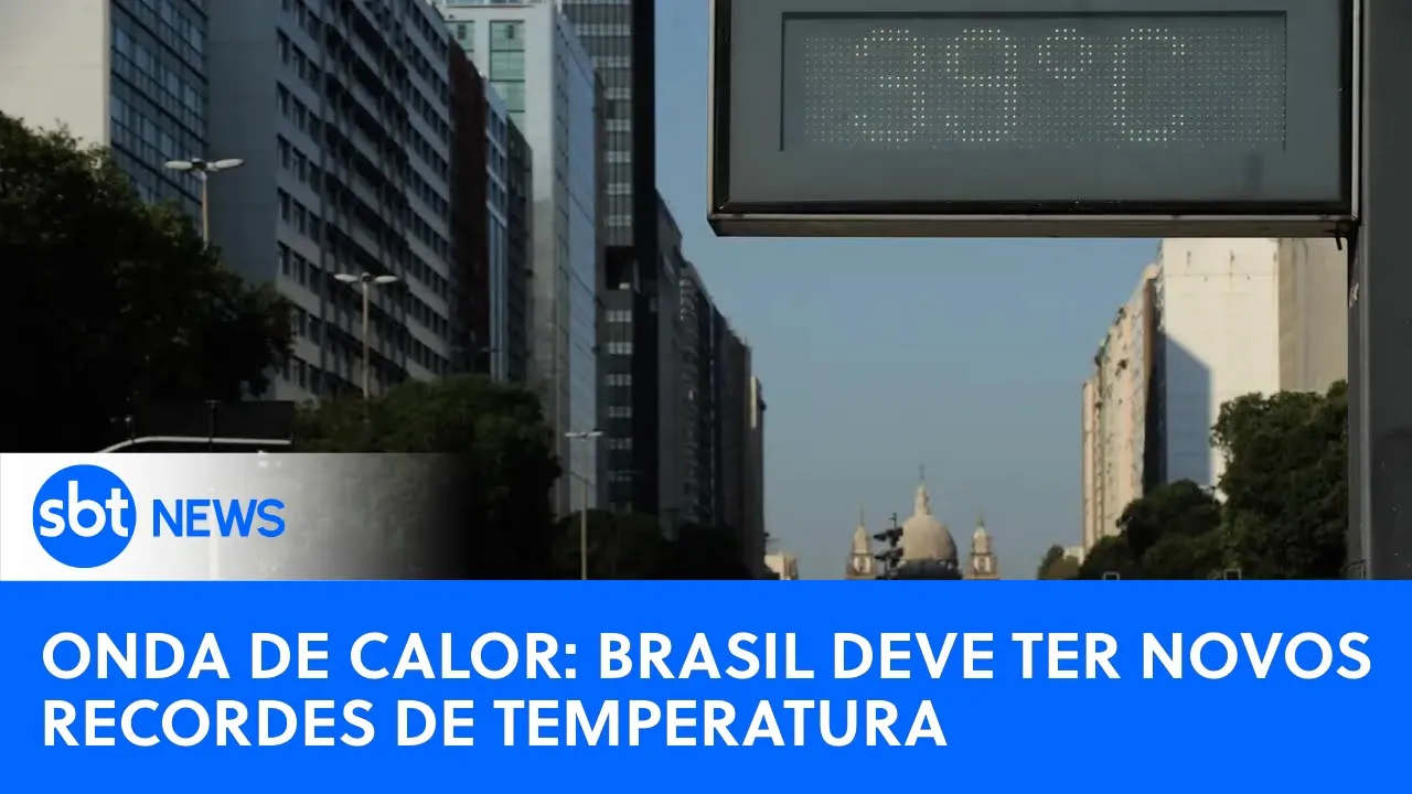 ???? SBT News na TV: Brasil tem novos recordes de temperatura alta; 4ª feira deve ser ainda mais quente