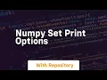 numpy set print options