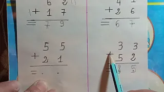 عمليات الجمع و الطرح السنة الاولى و الثانية ابتدائي 