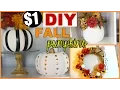 FALL DIY SERIES CHIC DOLLAR STORE PUMPKINS FALL HOME DECOR COLLAB