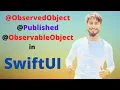 How to use ObservableObject Published ObservedObject in SwiftUI