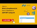 How to Bind a DropDownList from a Database in ASP NET using C