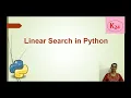 Linear search in python Python program for linear search