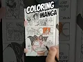 Coloring My One Piece Manga Pages with Colored Pencils ART PIECE