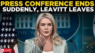 Karoline Leavitt Live: Leavitt Cuts Press Conference Short, Leaves Reporters Stunned | US NEWS