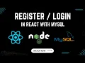 Register and Login in React with MySQL and Node JS