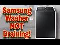 How to Fix Samsung Top Load Washer NOT Draining Water Stuck Inside Tub Model US