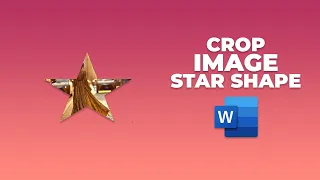 How to crop image in star shape in Word