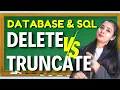 Database SQL Difference Between DELETE TRUNCATE Class 12 Part 30
