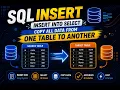 SQL INSERT INTO SELECT Explained Copy Data from One Table to Another IN TELUGU