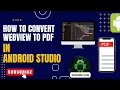 How to Convert WebView to PDF in Android Studio 2024 Java